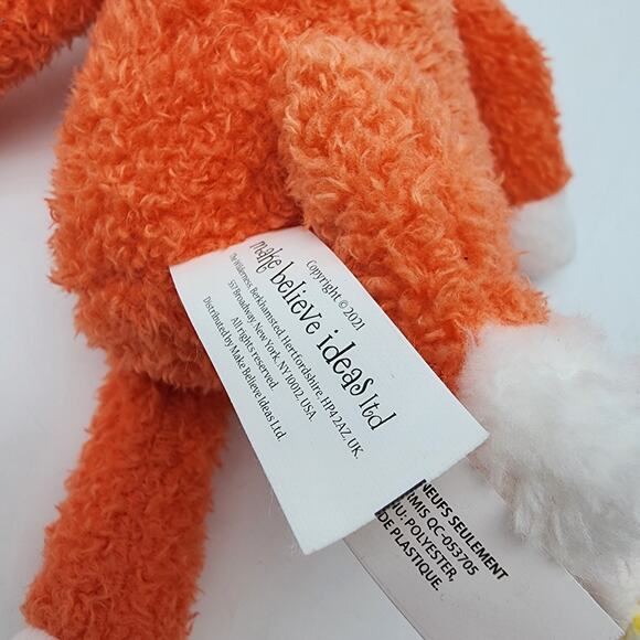 Make Believe Ideas Fox Plush 9" Orange Lovey Crinkle Foot Taggies Ear Toy 2021 - Picture 7 of 8